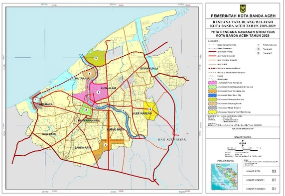 Gambar 4.1. Peta rencana kawasan strategis Kota Banda Aceh Tahun 2029 