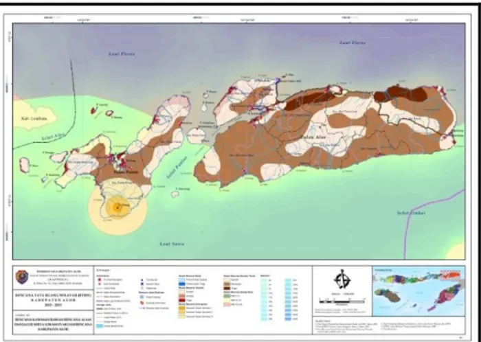 Gambar 6. Jalur Evakuasi dan Titik TES&amp;TEA di Pulau Alor  Sumber: BNPB, 2016 