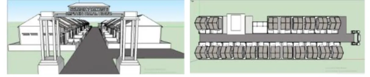 Gambar 11. Desain perumahan dan fasilitas umum baru   Sumber: Analisa Penulis 