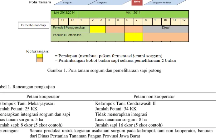 Tabel 1. Rancangan pengkajian  