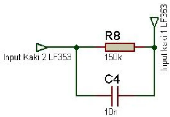 Gambar 3.7 Rangkaian Lowpass Filter