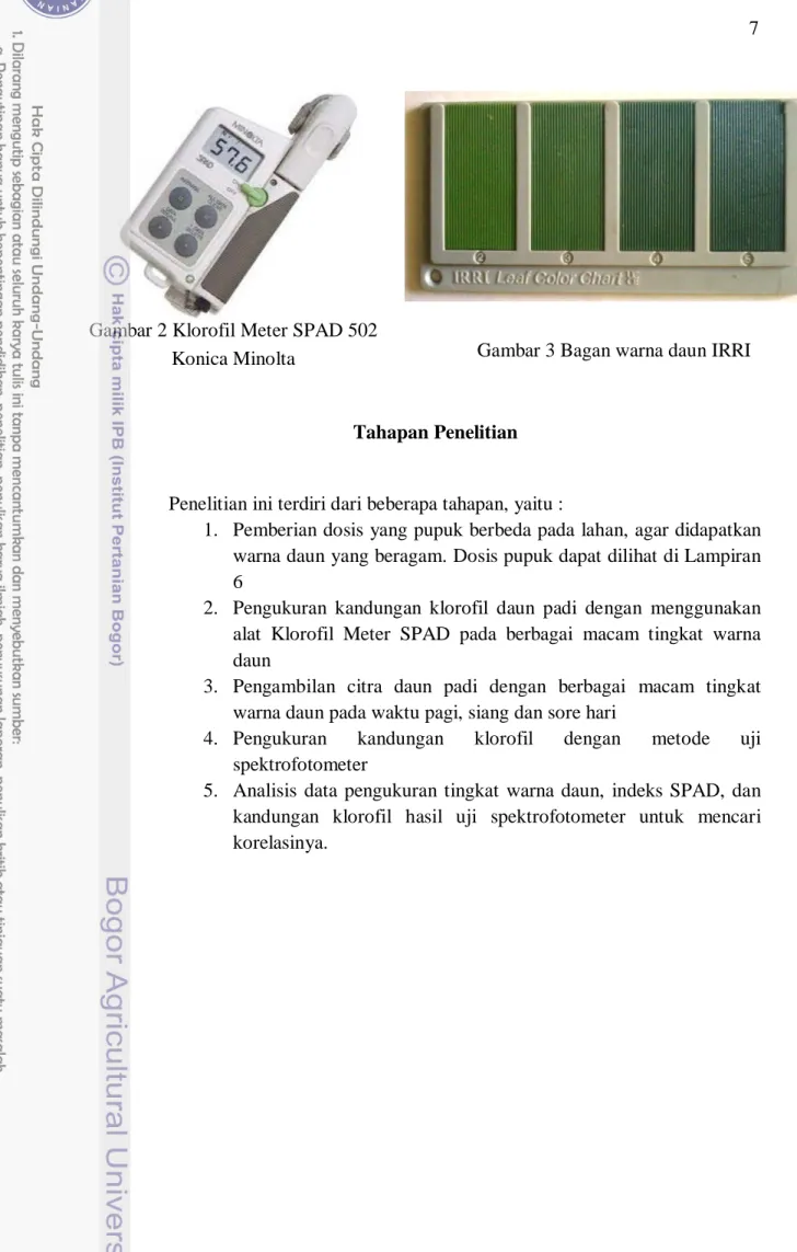 Gambar 2 Klorofil Meter SPAD 502 