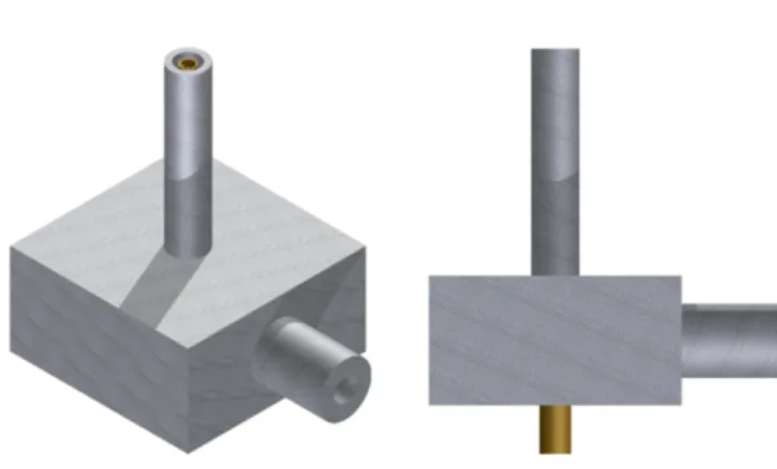 Gambar 10. Desain Coaxial Burner 