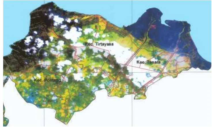 Gambar 11. Citra Satelit Wilayah Pesisir Zona Tirtayasa 