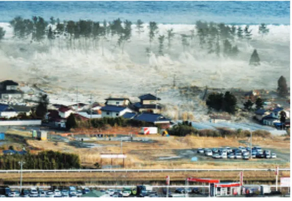 Gambar 1.8 Peristiwa tsunami dapat menimbulkan 