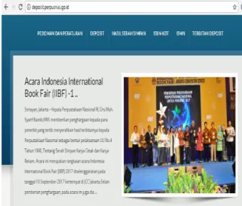 Gambar 5 : Website Candi Indonesia  6.  Deposit  