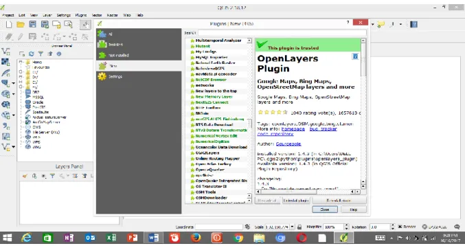Gambar 3.4 OpenLayers Plugin installed 