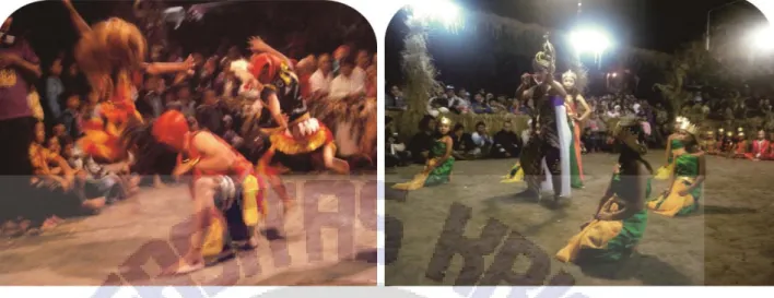 Gambar 7. Pembagian Ayam di Dusun Gumuk  Gambar 8. Woro-woro Festival Tlatah Bocah  XI di Dusun Ngandong 