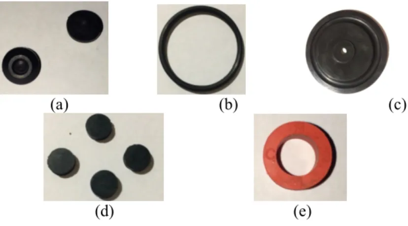 Table 5. Result of resistance in n-pentane from product prototype of rubber components in tube  valve and regulator LPG 