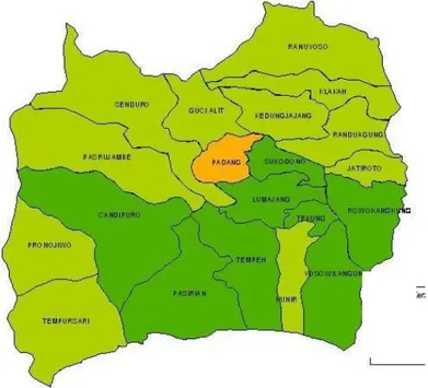 Gambar 2. 1 Kondisi Geograsi Kabupaten Lumajang