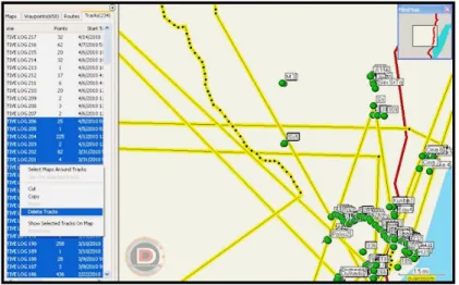Gambar 5.28.  Contoh Data Hasil GPS (terra-image, 2013) 