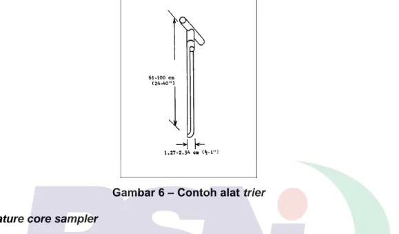 Gambar 6 – Contoh alat trier  g)  Miniature core sampler  