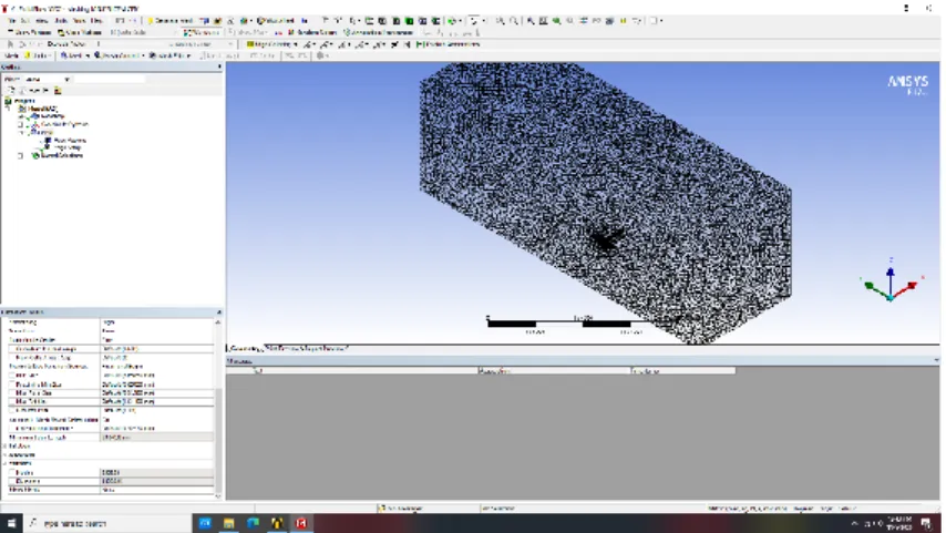 Gambar 9. Meshing Atau Diskritisasi 