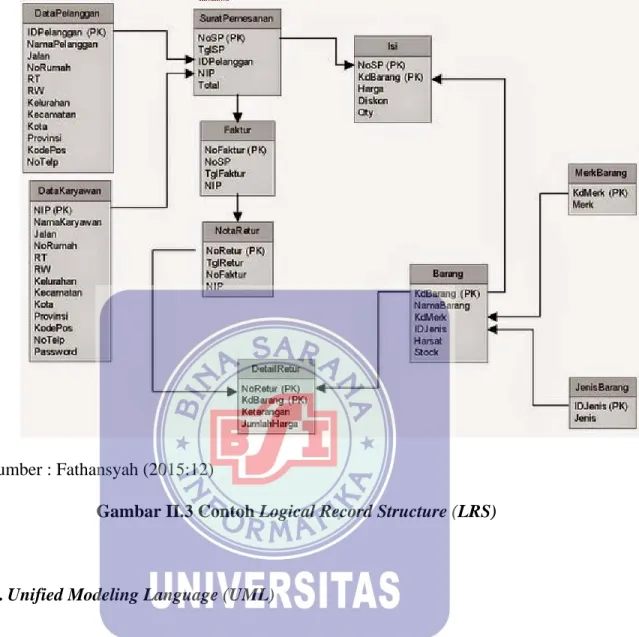 Gambar II.3 Contoh Logical Record Structure (LRS) 