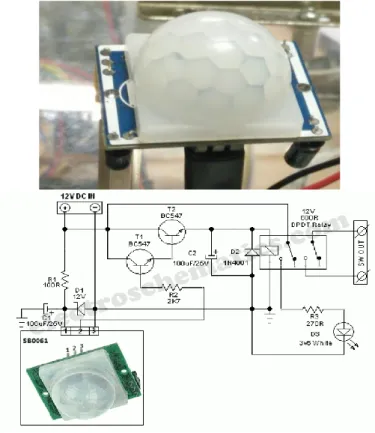Gambar 7. Gambar Rangkaian Sensor PIR