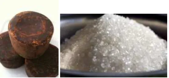 Gambar 2.3 Gula Merah dan Gula Putih 
