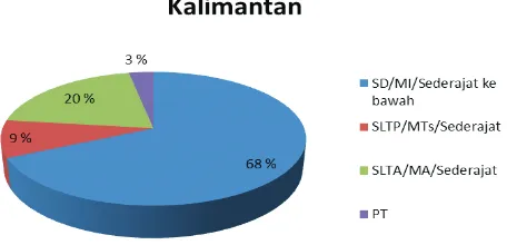 Gambar 2.9 Komposisi Pendidikan Penduduk Kalimantan