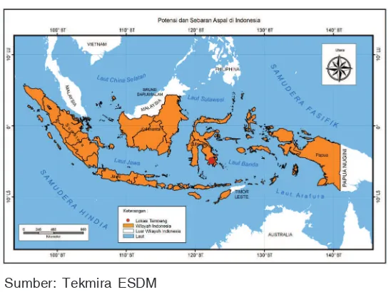 Gambar 3.35 Sebaran potensi mangan di Indonesia