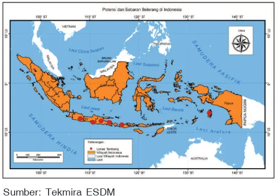 Gambar 3.37 Sebaran potensi marmer di Indonesia