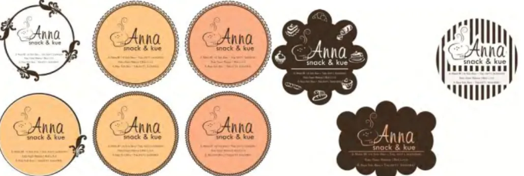 Gambar 4.28. Tight Tissue Logo Anna Snack dan Kue  Tight Tissue Kemasan : 