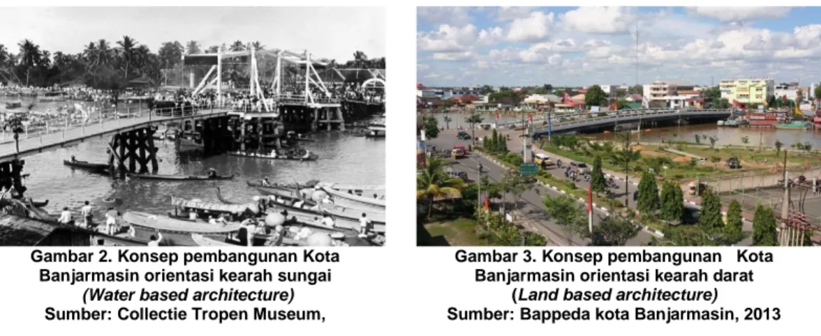 Gambar 2 dan 3 memperlihatkan perbandingan kondisi kota lama dengan kota baru 