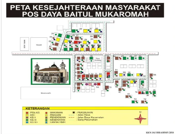 Gambar 2 Peta Posdaya Masjid Baitul Mukarromah 