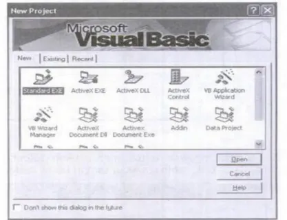 Gambar II.1 Microsoft Visual Basic 6.0 