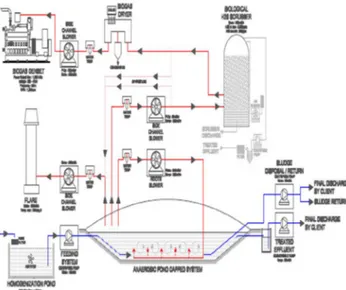 Gambar  diagram  skematik  Pembangkit  Listrik  Tenaga  Biogas  Sawit  (PLTBGS)  diperlihatkan pada Gambar 1