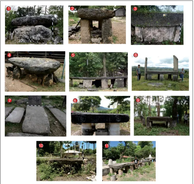 Figure 2. Megalith photos: 1. MWG, 2. MKD, 3. MKT, 4. MKP, 5. MWJ,  6. MTR1, 7. MTR2, 8