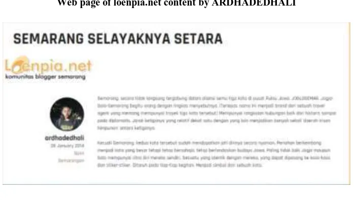 Figure 1 Web page of loenpia.net content by ARDHADEDHALI 
