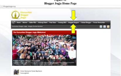 Figure 11 Blogger Jogja Home Page 