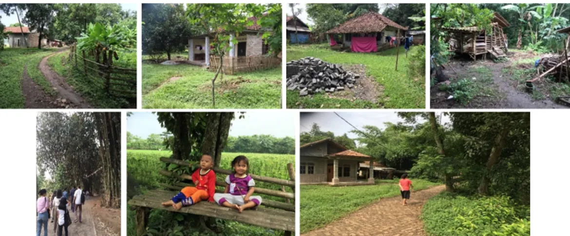 Gambar 4 Kondisi Kampung Ciakar pinggir sawah. (Sumber: Dokumentasi Pribadi, 2020)