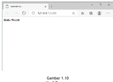 Gambar 1.10   Hasil Program 