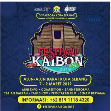 Gambar II.13 gambar poster Festival Kaibon 2019 