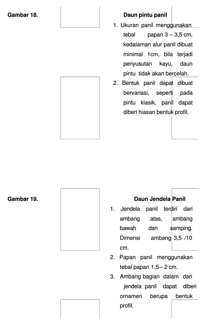 Gambar 18.  18.  Daun  Daun pintu  pintu panil panil