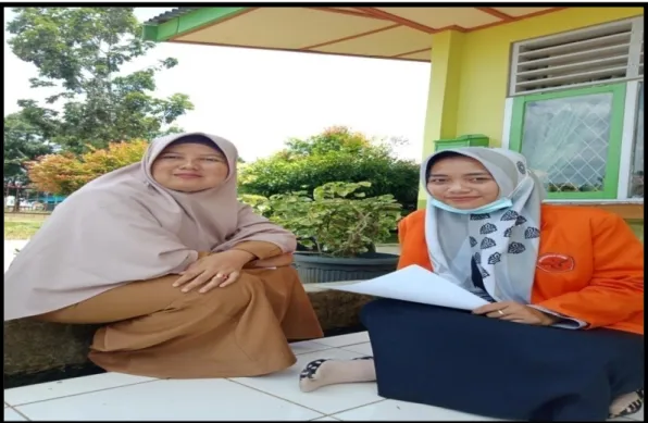 Foto Kegiatan Wawancara Guru  SD Negeri  189/VI Pinang Merah II (Sumber : Dhurrotun  Nafisyah, 2020) 