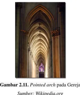 Gambar 2.11. Pointed arch pada Gereja  Sumber: Wikipedia.org 