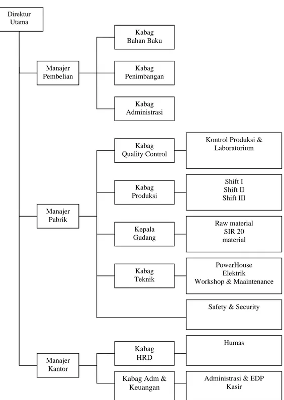 Gambar 2.2. Struktur Organisasi PT. Pantja Surya 