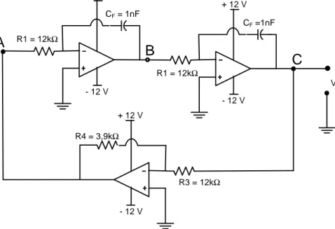 Gambar  3-11 Rangkaian percobaan Oscillator 
