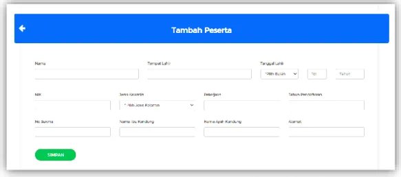 Gambar 22. Daftar peserta didik yang telah tersimpan 