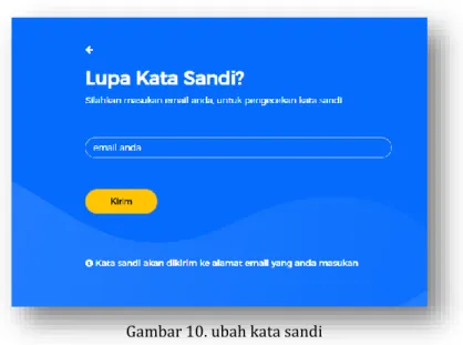 Gambar 10. ubah kata sandi 