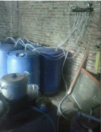 Gambar 4.10. Biogas siap digunakan untuk bahan bakar kompor masak 