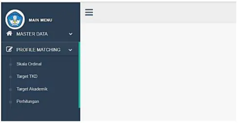 Gambar 13. Menu Profile Matching 