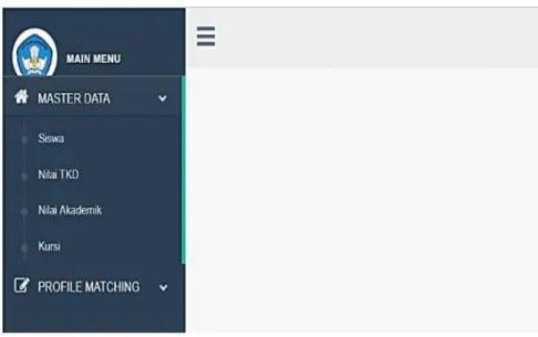 Gambar 8. Menu Master Data  a.  Menu Data Siswa 