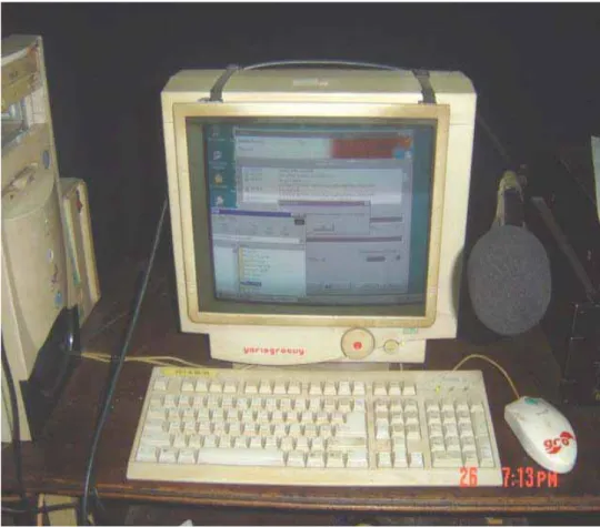 Gambar  68.   Ruang produksi/editing program dan peralatannya    