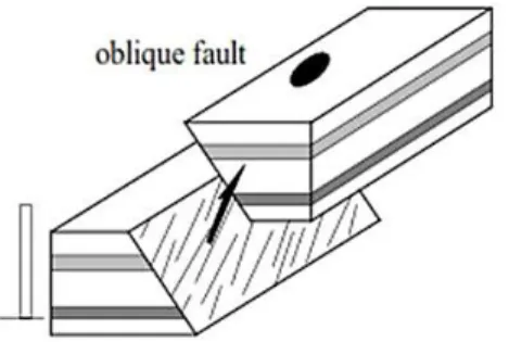 Gambar 2.12 Oblique-slip Fault [11] 