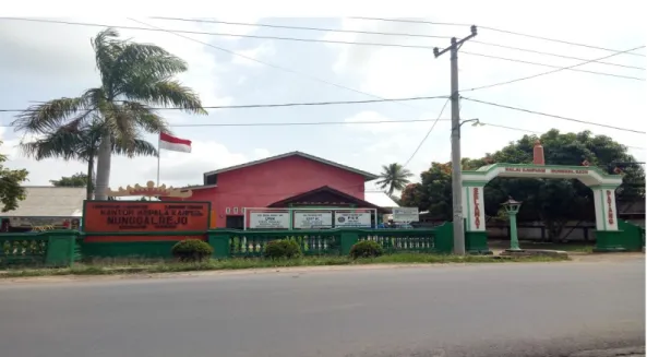 Foto 1. Foto Balai Desa Nunggal Rejo Kecamatan Punggur Kabupaten Lampung  Tengah, pada tanggal 03 Januari 2020 