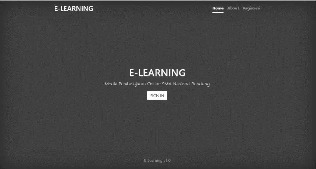 Gambar 3. Tampilan E-Learning 