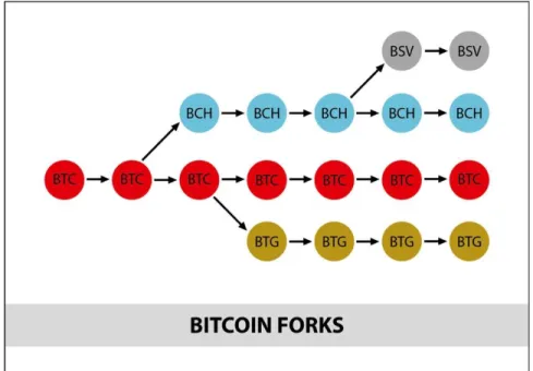 Grafik 25.3: Sejarah Hard Fork Bitcoin 