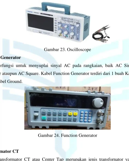 Gambar 23. Oscilloscope  d.  Function Generator 